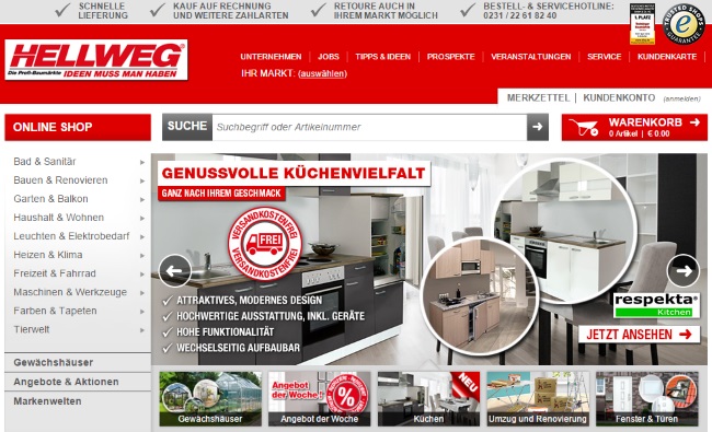 Hellweg Onlineshop