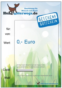 Hund Unterwegs Geschenkgutscheine