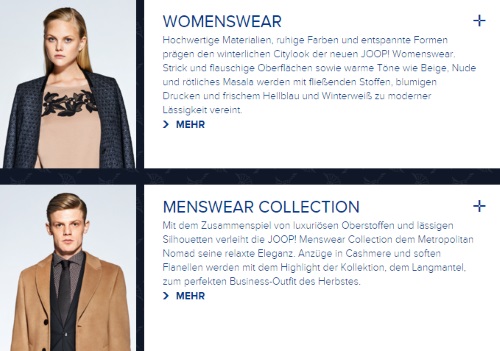 JOOP Looks