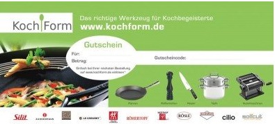 KochForm Geschenkgutschein