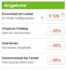 Landal Angebote