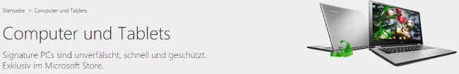 Microsoft Store Computer und Tablets