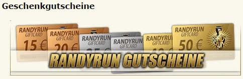 RandyRun Geschenkgutscheine