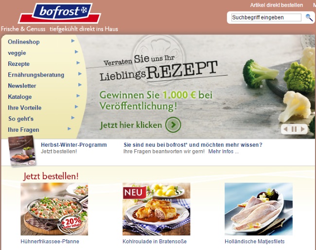 bofrost Onlineshop