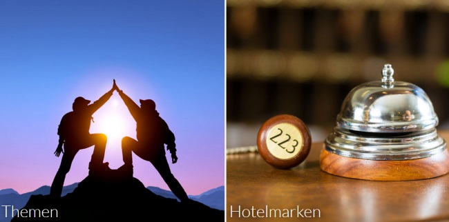 touriDat Themenwelten und Hotelmarken