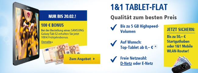 1-und-1 Tablet-Flat