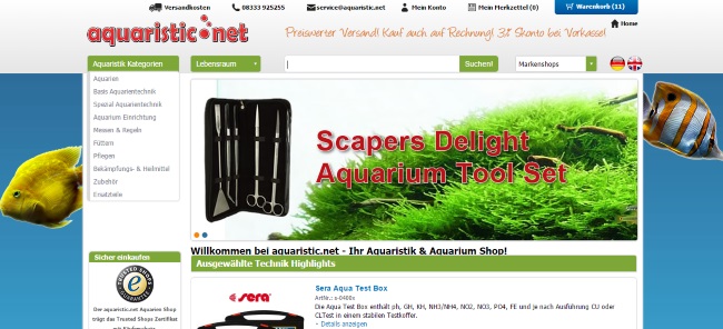 Aquaristic.net Onlineshop