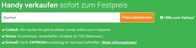 Clevertronic Handy zum Festpreis verkaufen