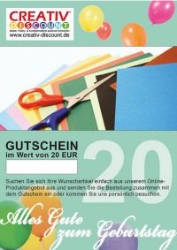 Creativ-Discount Geschenkgutschein