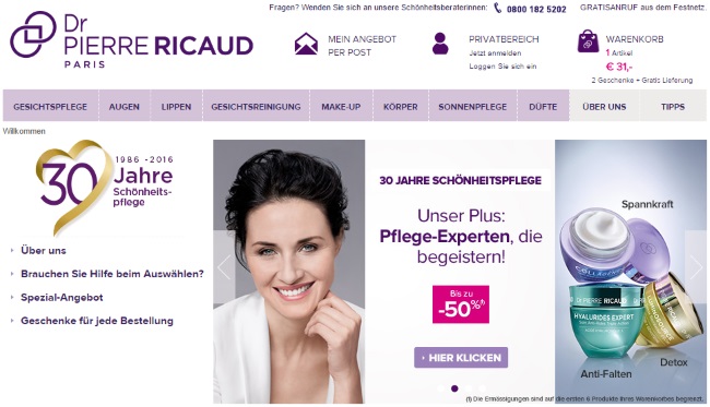 Dr. Pierre Ricaud Onlinestore