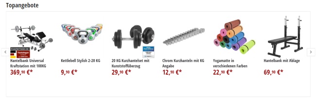 Gorilla Sports Top-Angebote