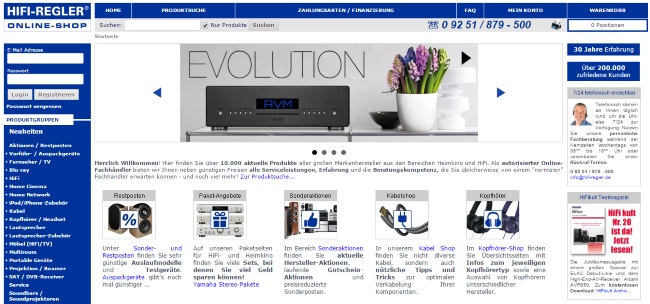 HIFI Regler Onlineshop