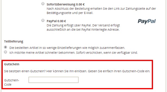 Passiontec Gutschein einlösen