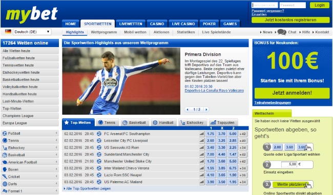 mybet Sportwetten