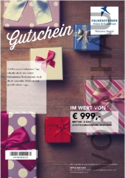 Falkensteiner Geschenkgutscheine