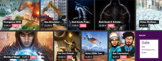 Gamesload Sparmöglichkeiten
