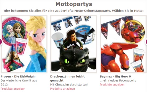 Geburtstagsfee Mottopartys