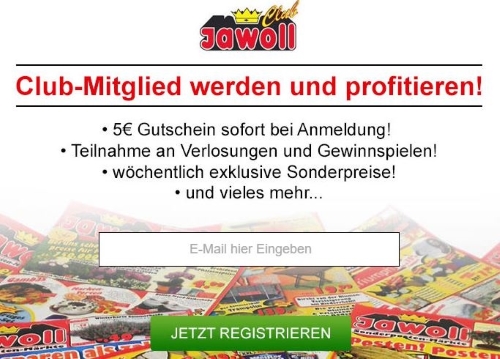 Jawoll Gutschein Newsletter