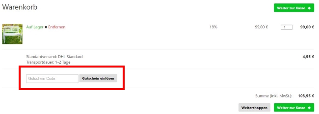 Jawoll Gutschein einlösen