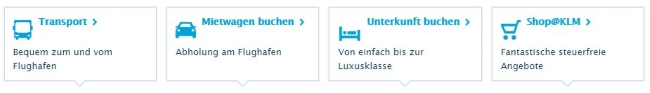KLM Zusatzservices