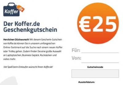 Koffer.de Geschenkgutscheine