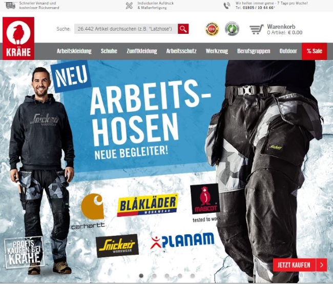 Krähe Onlineshop