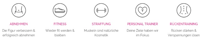 Mrs.Sporty Trainingsmöglichkeiten