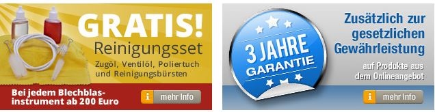 Musikhaus Kirstein Gratisartikel und Garantie