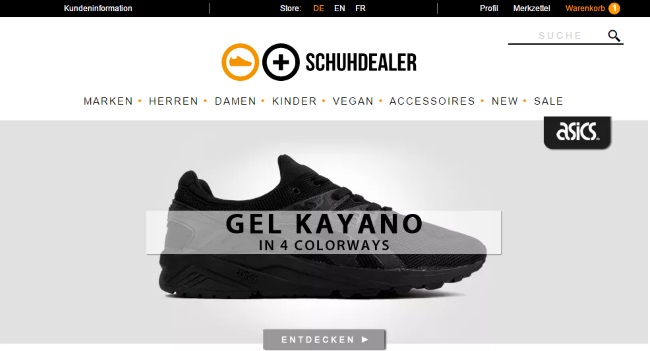 Schuhdealer Onlineshop