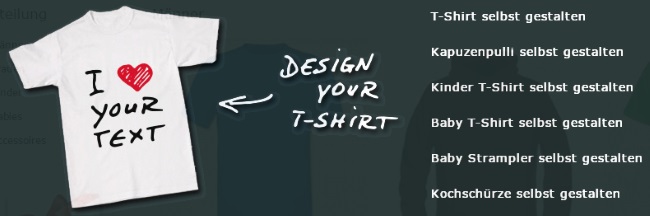 Shirtcity Shirts selbst gestalten