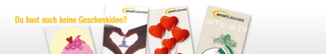 Sportlaedchen Geschenkgutscheine