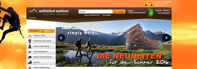 Unlimited Outdoor Onlineshop