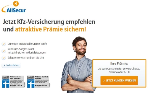 AllSecur Kundenwerbung