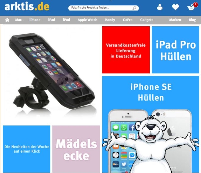 Arktis Onlineshop