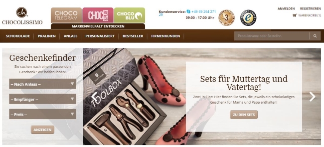 Chocolissimo Onlineshop