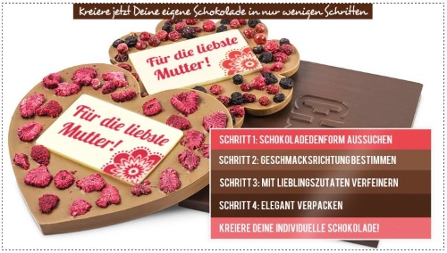 Chocolissimo Schokolade kreieren