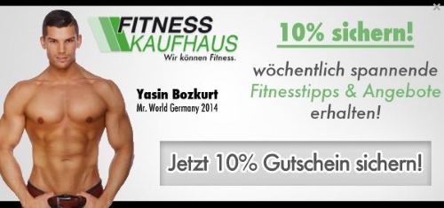 Fitnesskaufhaus Gutschein Newsletter