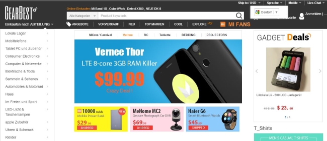 GearBest Onlineshop