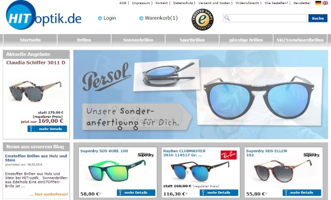 HIT-Optik Onlineshop