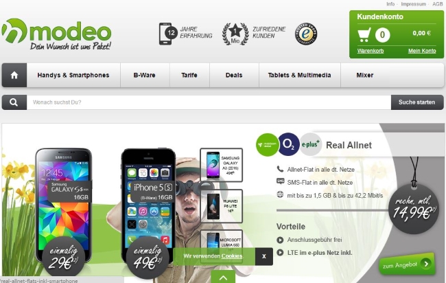 Modeo Onlineshop