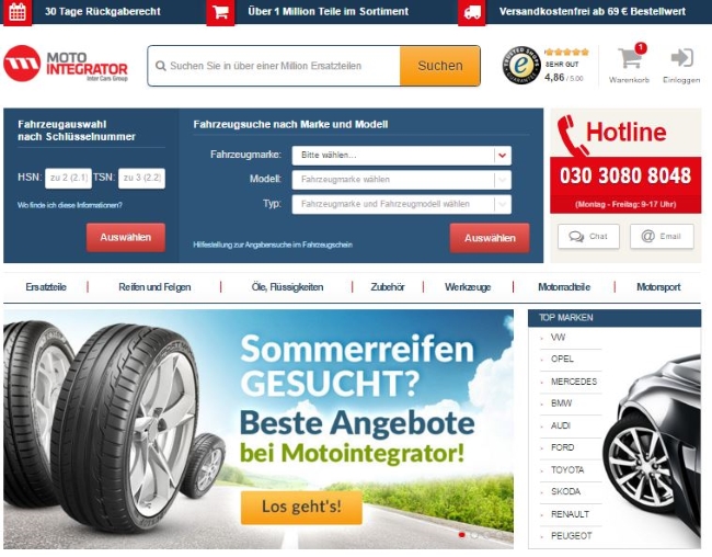 Motointegrator Onlinestore