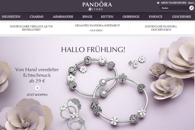 Pandora Onlineshop