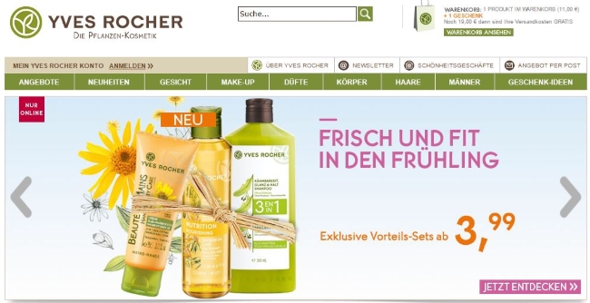 Yves Rocher Onlineshop