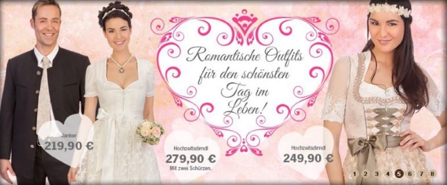 Alpenwahnsinn Hochzeitsmode