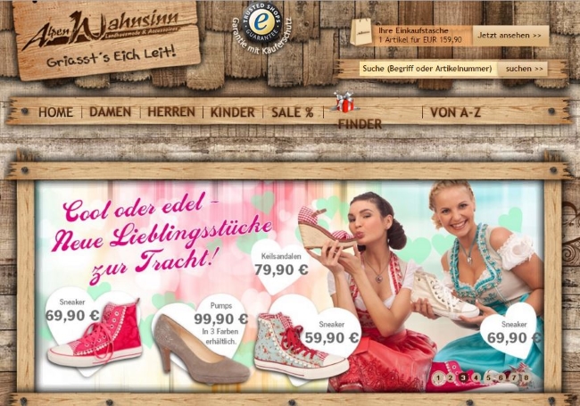 Alpenwahnsinn Onlineshop