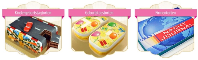 DeineTorte Kategorien