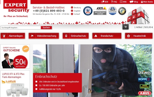 EXPERT-Security Onlineshop