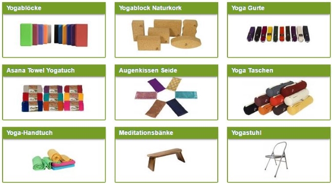 Yogabox Hilfsmittel