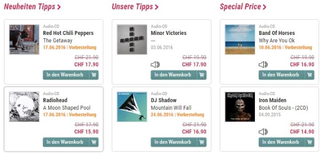 CeDe.ch Aktionsangebote