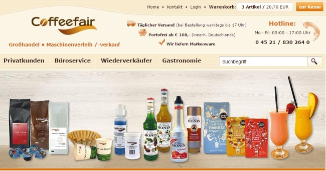 Coffeefair Onlineshop